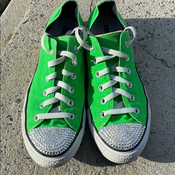blinged out converse shoes